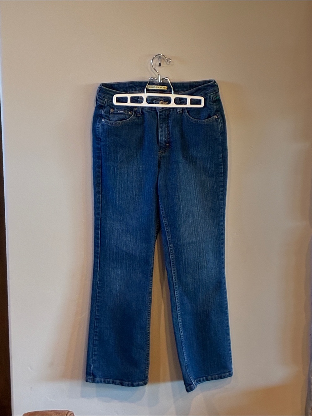 Riders by Lee Women's Straight-Leg Jeans in Dark Blue Denim